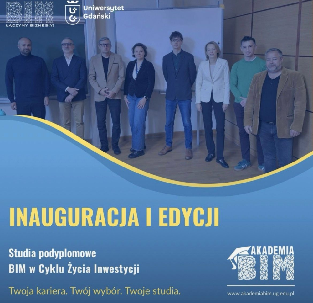 grafika promocyjna o inauguracji ze zdjęciem prowadzących