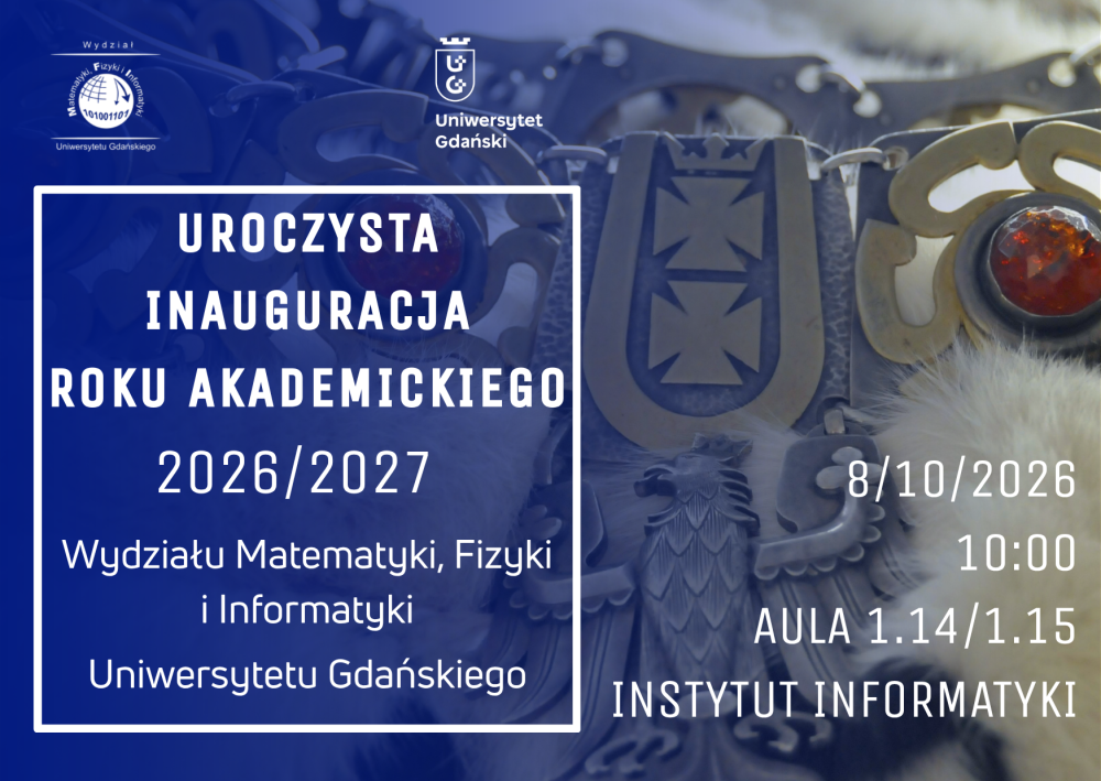 informacja o inauguracji z łańcuchem w tle