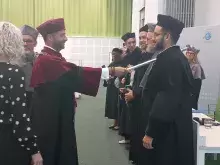 Prorektor Paweł Antonowicz mianujący doktorów