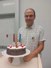 Landry Bretheau obchodzący urodziny