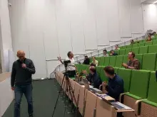 zakończenie szkoły przez prof. Horodeckiego