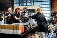 stanowisko rejestracji na Hackathonie