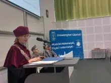 Prorektor prof. Anna Jurkowska-Zeidler przemawia