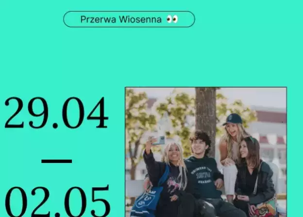 Przerwa wiosenna- wolne od zajęć dydaktycznych