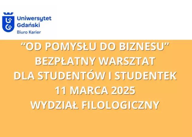 Warsztat "Od POMYSŁU do BIZNESU"