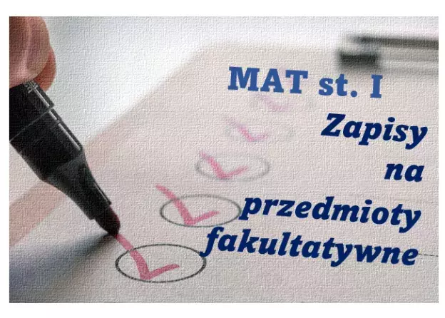 Zapisy na fakultety dla MATEMATYKA st. I