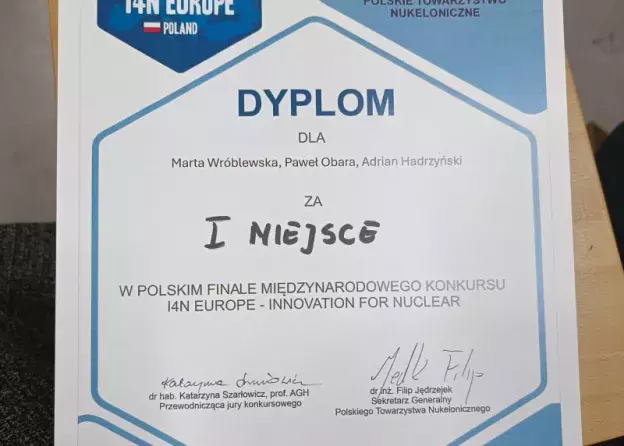 Studenci WMFI na I miejscu w Polskim Finale I4N Europe!