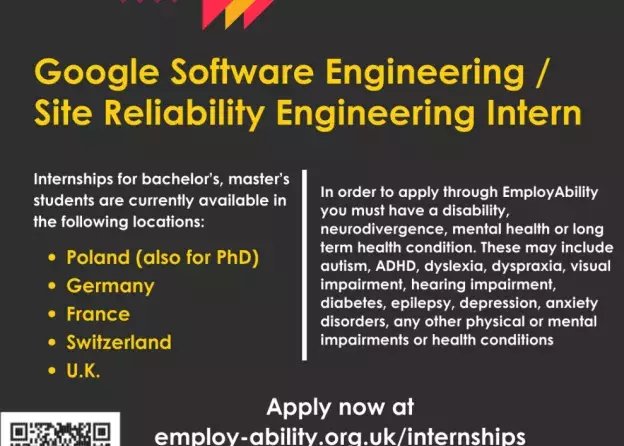 Staż w Google dla osób z niepełnosprawnością / neuroróżnorodnością | REKRUTACJA DO 16 PAŹDZIERNIKA