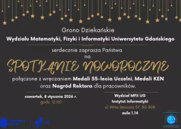 Spotkanie Noworoczne dla pracowników Wydziału | 8 stycznia 2026