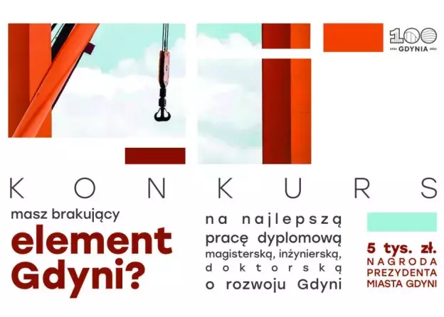 Konkurs o nagrodę Prezydenta Miasta Gdyni na pracę dyplomową | do 9 października