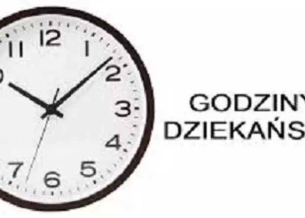 Godziny Dziekańskie w dniu 06.11.2020 ODWOŁANE !!